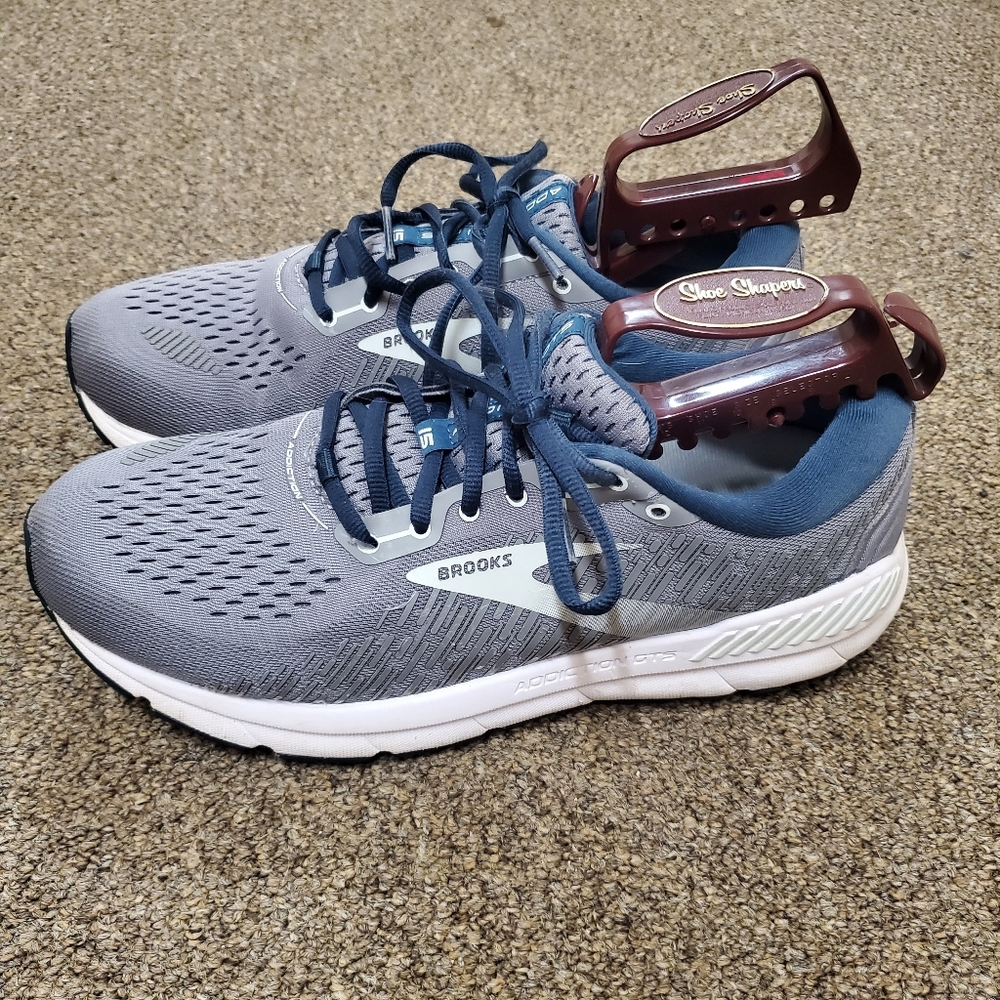 Brooks Adrenaline GTS Womens 12 UK 10 Gray Blue Running Walking Shoes B - Picture 5 of 11